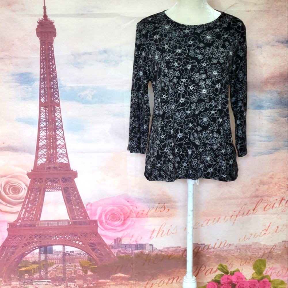 J.Jill Wearever collection floral top